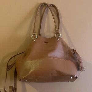 Valentina Brown Leather Shoulder Bag